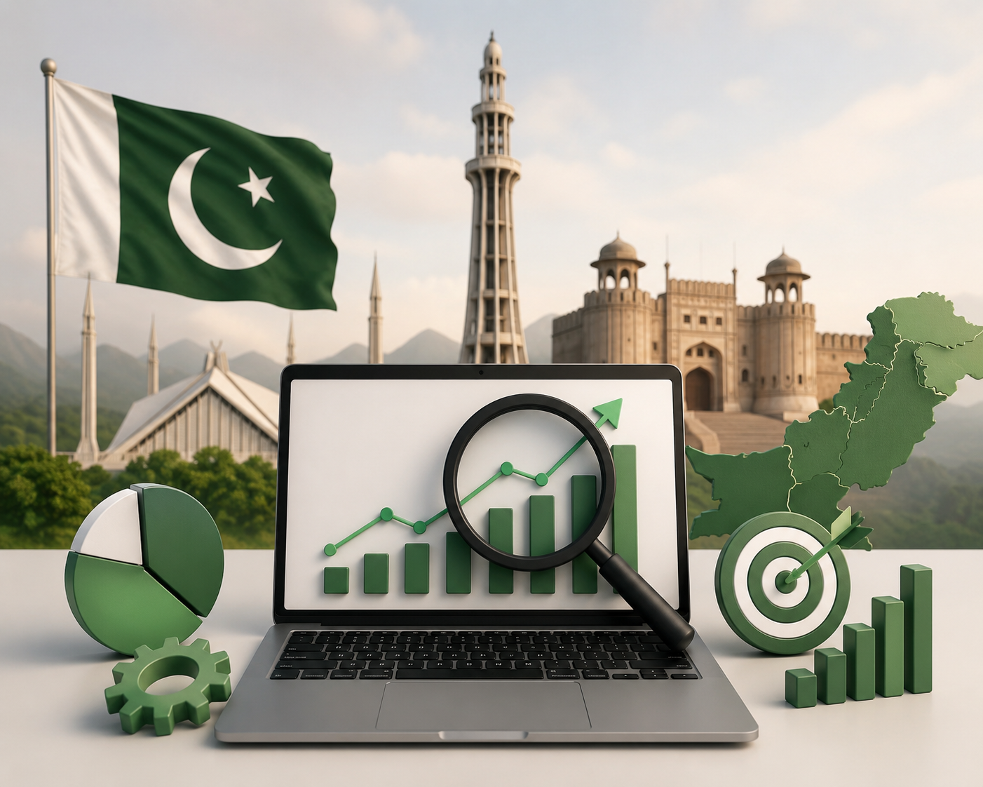 SEO Services in Pakistan - Karachi Skyline